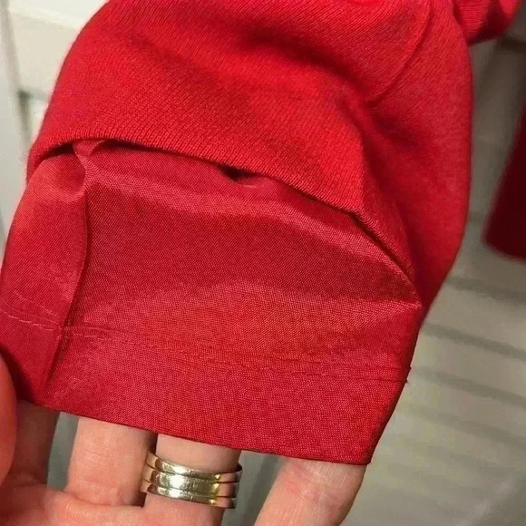 Dana Buchman Wool Pleated Pants Size 4P Red - Picture 6 of 9